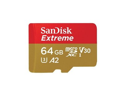 ☆昇廣☆Sandisk Extreme U3 V30 Micro-SDXC 64GB C10 160MB A2 附轉卡