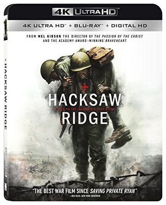 毛毛小舖--藍光BD 鋼鐵英雄 Hacksaw Ridge 4K UHD+BD雙碟限定版