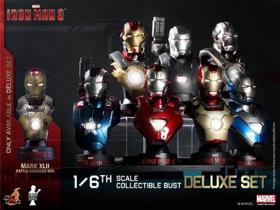 金錢貓雜貨 全新 Hot Toys 1/6 Iron Man Bust Deluxe Set 鋼鐵人 半身胸像套裝