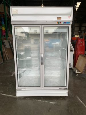 桃園國際二手貨中心----營業用  雙門玻璃冰箱  雙門展示冰箱  小菜冰箱  飲料冰箱