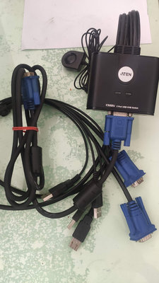 宏正 ATEN CS22U 2埠帶線式 USB KVM 切換器 功能正常