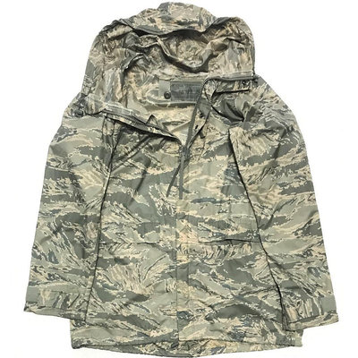 二手正美軍公發 USAF 空軍 ABU 虎紋數位迷彩 PARKA 風衣 雨衣 SIZE：XS