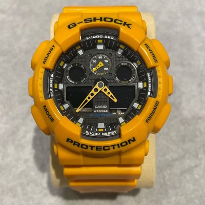CASIO G-SHOCK 大黃蜂潮流重裝錶 GA-100A(男錶）