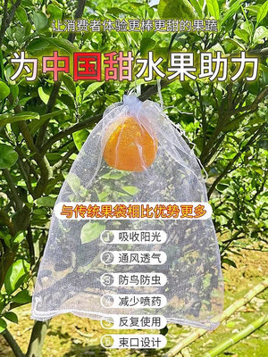 2024水果套袋防鳥防蟲專用紗布袋子菠蘿哈密瓜草莓西瓜果樹保護袋~夢歌家居館