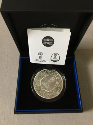 『紫雲軒』 法國2018年俄羅斯足球世界盃冠軍隊精製紀念銀幣高盧雄雞錢幣收藏 Mjj915
