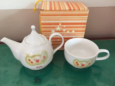 全新～未使用瓷質茶壺～～TASTY西堤赠品～可以超商取貨！