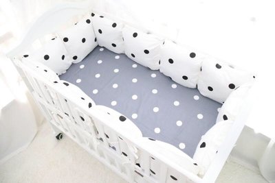 北歐風寶寶嬰兒床手工製可拆洗式純棉床圍 (全圍下標處) #嬰兒床墊  #寢具 #嬰兒床#床圍
