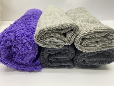 亮晶晶小舖- 5入纖維布組合 吸水布 擦車布 下蠟布 清潔布 居家用 廚房布