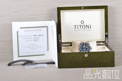 【品光數位】TITONI 83600S-BE-255 海洋探索系列 600米 機械錶 錶徑:42mm #125159T
