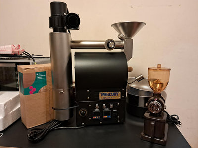 MERCURY Luxury 競賽版烘豆機(全新)+2022第二屆國際競賽咖啡生豆五公斤(未拆)
