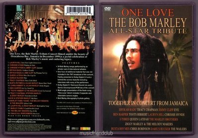 音樂居士新店#Bob Marley All Star Tribute - One Love () DVD