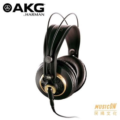 【民揚樂器】AKG K240 Studio 監聽耳機 原廠保固 音樂製作 錄音編曲 半開放式耳罩耳機