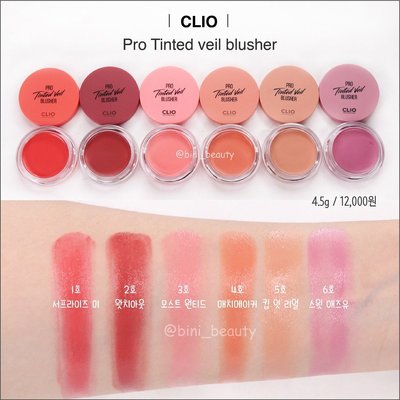 【韓Lin連線代購】 韓國 CLIO - 專業腮紅 PRO tinted veil blusher