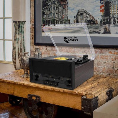 唱片機LP留聲機黑膠唱片機老式電唱機歐式收音機老復古CD一體機留聲機