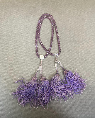 【二手】日本昭和時期紫水晶念珠 品相很好40525【李掌櫃】古玩 收藏 古董