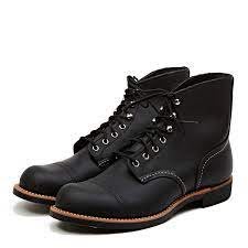 【紐約范特西】現貨 RED WING IRON RANGE Boots 8084 黑色 皮革 工作靴 防滑大底