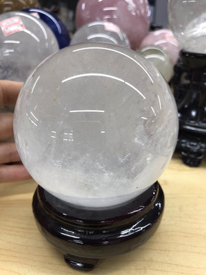 【二手】天然白水晶大球重1.21公斤直徑96毫米 水晶石 天然 擺件【染香閣】-315
