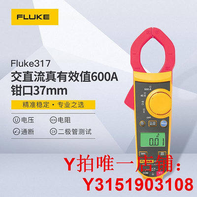 福祿克FLUKE 317/319/302+鉗型萬用表交直流鉗形表電流表電流表