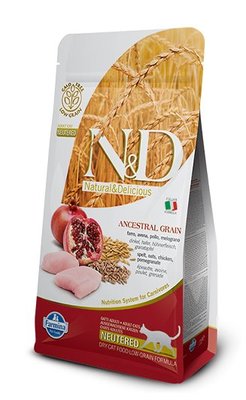 義大利 法米納FARMINA 天然低穀系列 低卡結紮成貓-雞肉石榴 LC-4 貓飼料 貓乾糧(1.5KG)