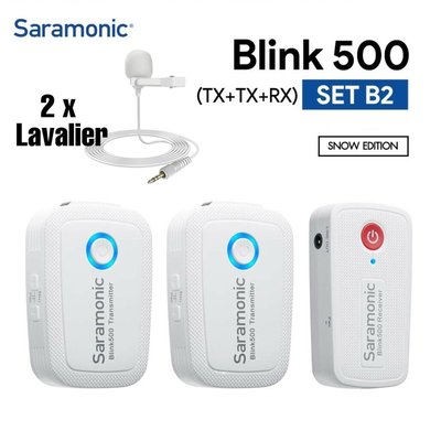 【eYe攝影】限量白色 現貨 Saramonic Blink500 B2 1對2 接收+發射 領夾式 無線麥克風 收音