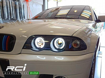 RC HID LED 專賣店 BMW E46 4D CCFL E46 魚眼大燈 前期 320I 318