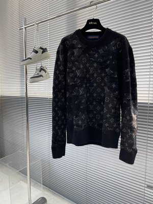 『RP精品』Louis Vuitton 路易威登 LV 老花迷彩 羊毛長袖 毛衣