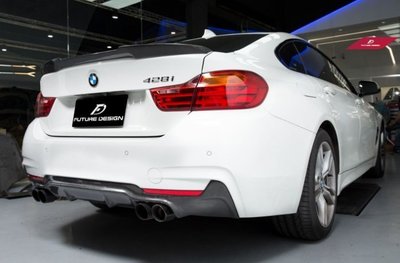 【政銓企業有限公司】寶馬BMW F32 F33 F36 M-TECH保桿專用 3D款四出 碳纖維後下巴 435 440