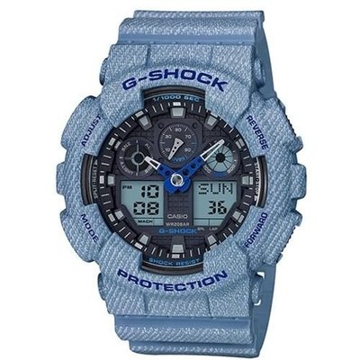 CASIO G-SHOCK/丹寧系列錶款/GA-100DE-2A
