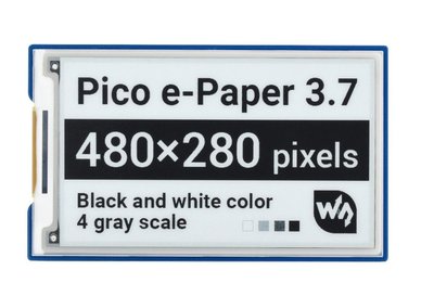 德源  Pico-ePaper-3.7，Raspberry Pi Pico 配件：3.7寸 墨水屏 黑白雙色