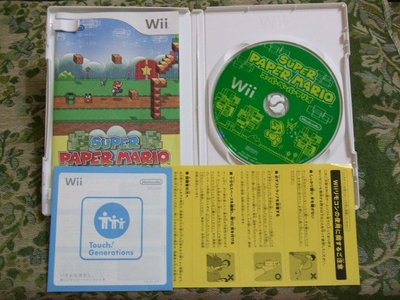 ※現貨『懷舊電玩食堂』《正日本原版、盒裝、Wii U也可玩》【Wii】超級紙片瑪利歐 Super Paper Mario