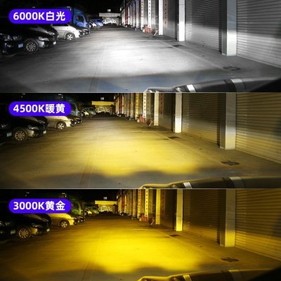 熱銷 【 工廠直銷】汽車LED三色溫 汽車機車LED大燈 LED霧燈黃金光 燈光秒切換 H1 H4 H7 H11 900