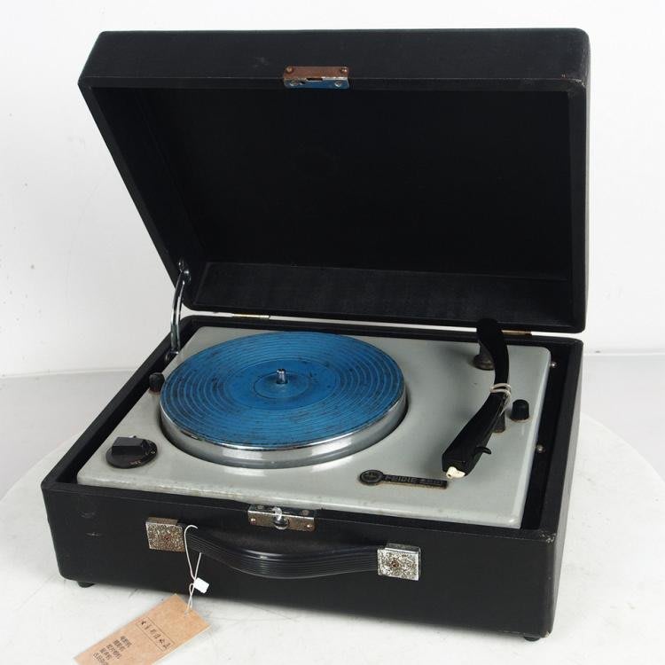 百寶軒70年代飛碟牌Z901四速電唱機懷舊收藏老唱片機二手老唱片 