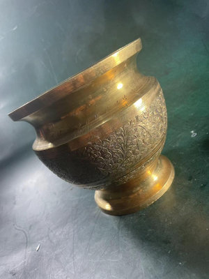 南亞手工鏨刻銅花瓶，銅花瓶，銅器，銅壺銅器，銅藝術品，銅工藝