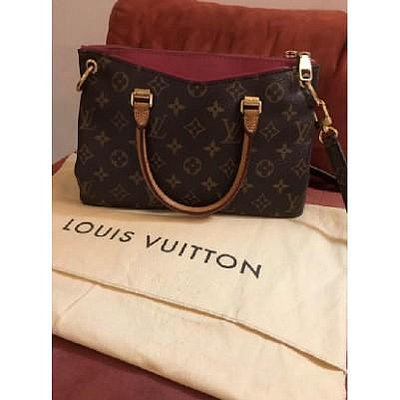 Louis Vuitton專櫃正品LV 路易威登 PALLAS BB 桃紅手提側背包M40463