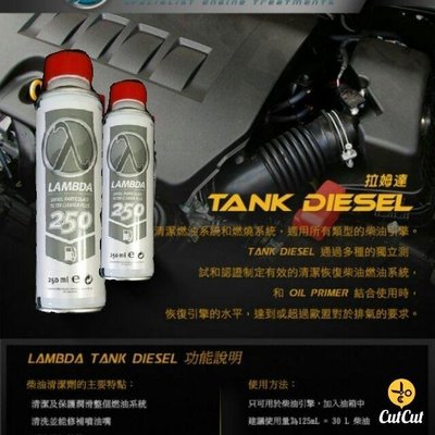 LAMBDA Tank-Diesel 柴油清潔劑 洗噴油嘴 油路 積碳 省油 亮燈 TDCI TDI