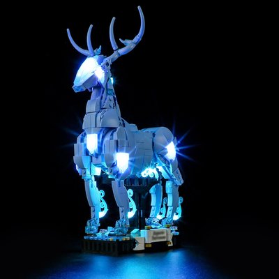 YB兼容樂高積木LED燈飾76414呼神護衛 哈利波特系列玩具積木燈光