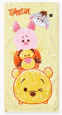小熊維尼Winnie the Pooh 童巾27x54cm，浴巾/毛巾/盥洗小物/抹布/除塵紙/，X射線【C119676】
