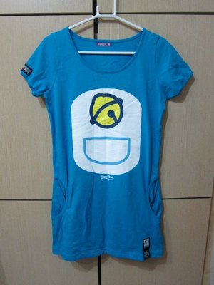 衣市藍~STAYREAL DORAEMON 女長版短袖T恤 (S~160/90A~藍~) (221006)