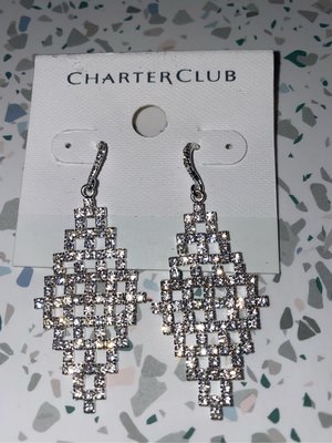Charter Club 水晶鑽耳環
