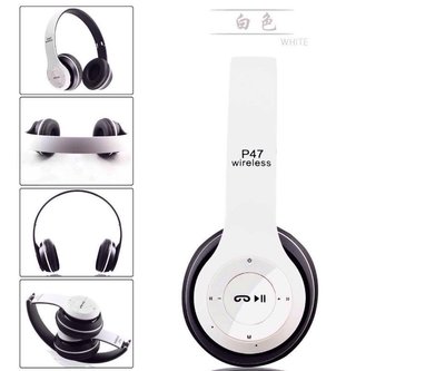 新版 P47 藍牙 5.0 藍牙頭戴式藍芽耳機 運動藍牙耳機 耳罩式耳機 TF SD插卡 MP3 折疊式耳機