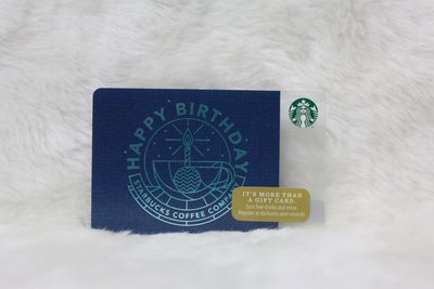 美國 星巴克 STARBUCKS 2017 happy birthday 生日 限量 隨行卡 儲值卡 星巴克卡 收藏