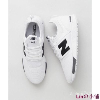 Linの小鋪紐巴倫 New BALANCE 247白黑網面復古3M反光皮MRL247WG男女鞋中s