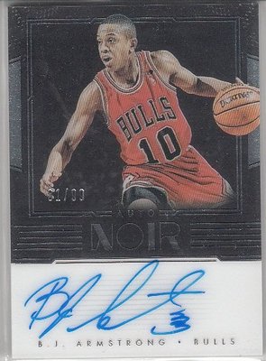 NBA球星卡 Panini Noir 公牛隊 BJ 阿姆斯特朗 親筆簽字卡限99~特價