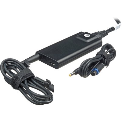 【TurboShop】原廠 HP 惠普超薄旅行變壓器 AC Adapter 65W 5V-1.5A(USB端口可充手機)