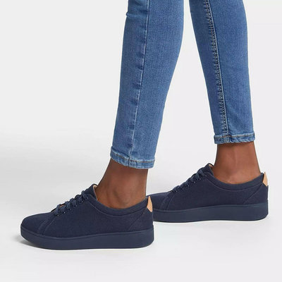 全新正品女鞋 Fitflop海軍藍漂亮綁帶休閒鞋(US8）