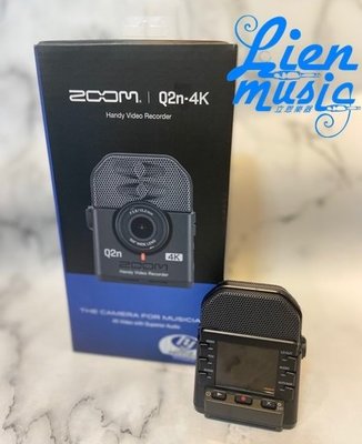 『立恩樂器』免運分期 / ZOOM Q2N-4K / 小型 攝影機 樂手攝影 錄影機 / 公司貨保固 / Q2N Q2