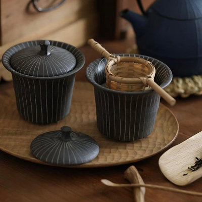 發現花園 日本選物~日本製 職人作家 鈴木正彥 手作 蓋杯 可當茶碗蒸碗
