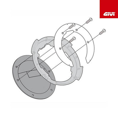 眾誠優品 意大利GIVI BMW適用于 專用油箱包 轉接環連接環快拆底座 JC1423