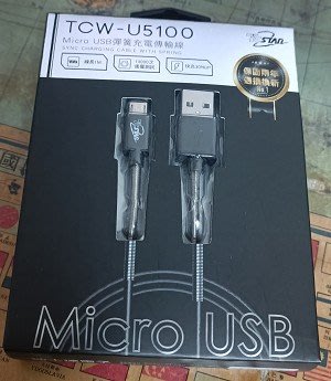 TCSTAR/Micro USB傳輸線/1M/黑色/TCW-U5100BK