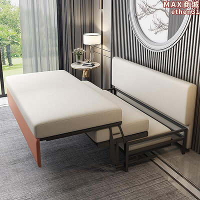 輕奢沙發床摺疊兩用科技布多功能小戶型客廳單雙人1.2m陽臺款